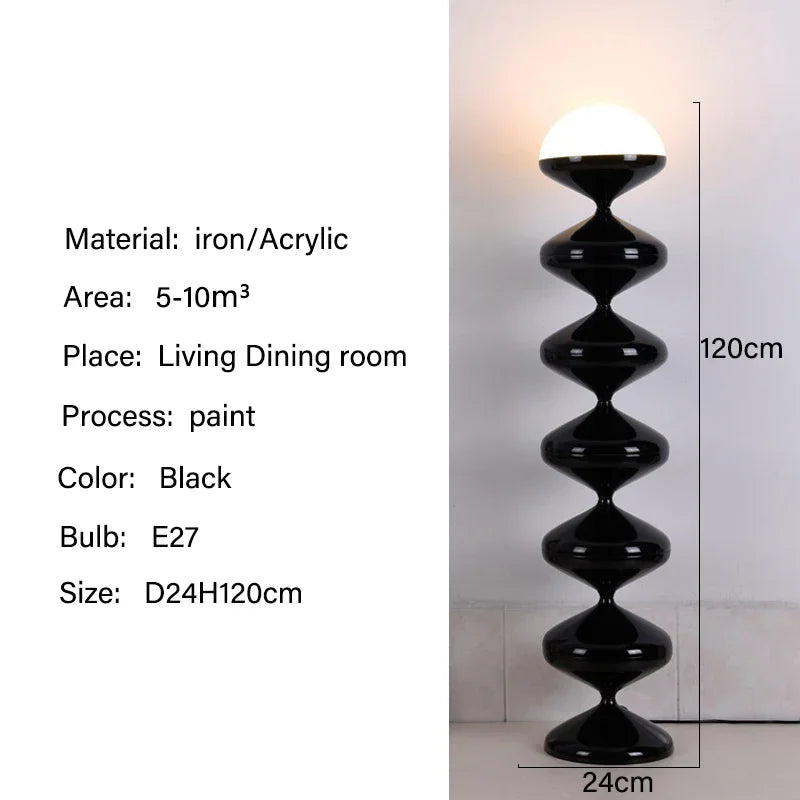 Stacked Gourd Floor Lamp LED Minimalist Stand Lamp Foyer Room Kitchen Lighting Indoor Home Decoration Living Room Tall Light